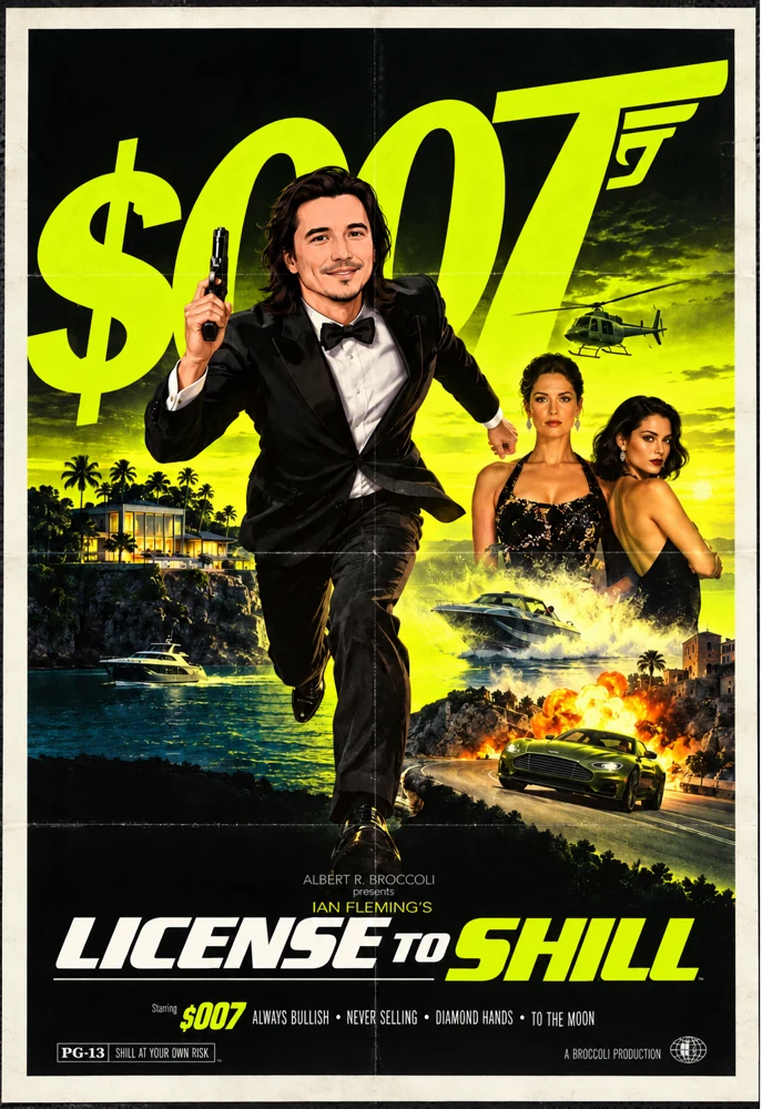 License to Shill — $007 artwork