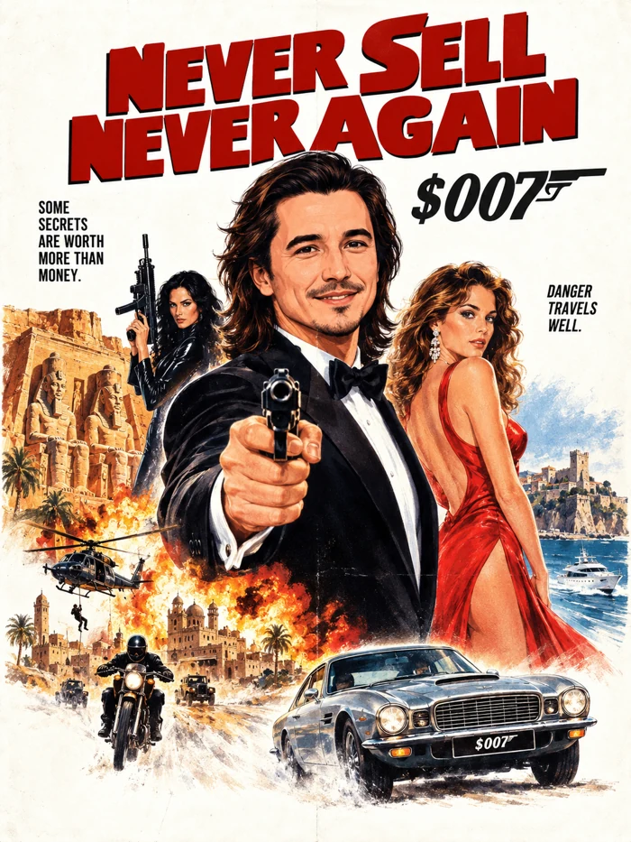 Never Sell Never Again — $007 artwork