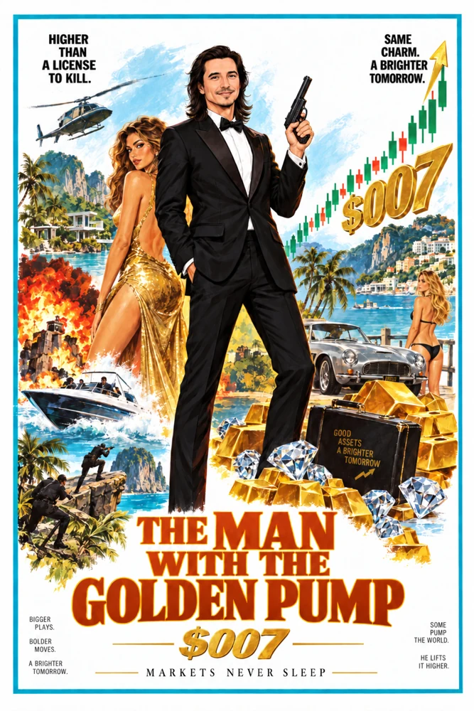 The Man with the Golden Pump — $007 artwork
